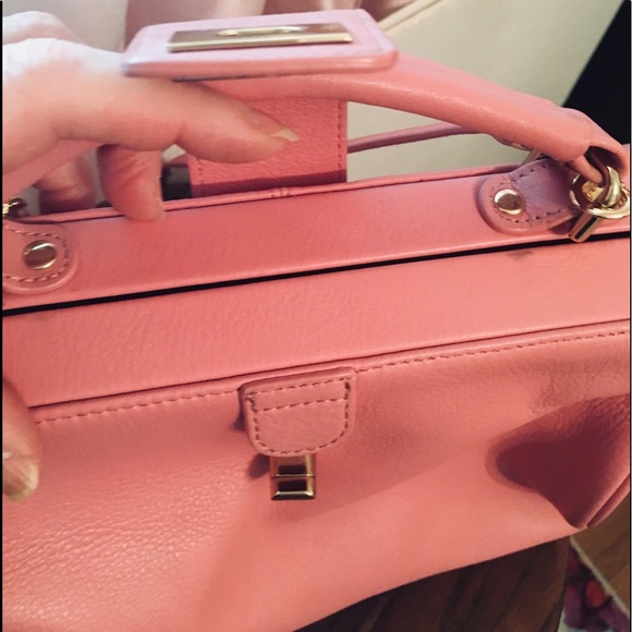 Talbots Pink Women’s Purse Satchel Cross Body Med - Picture 2 of 8